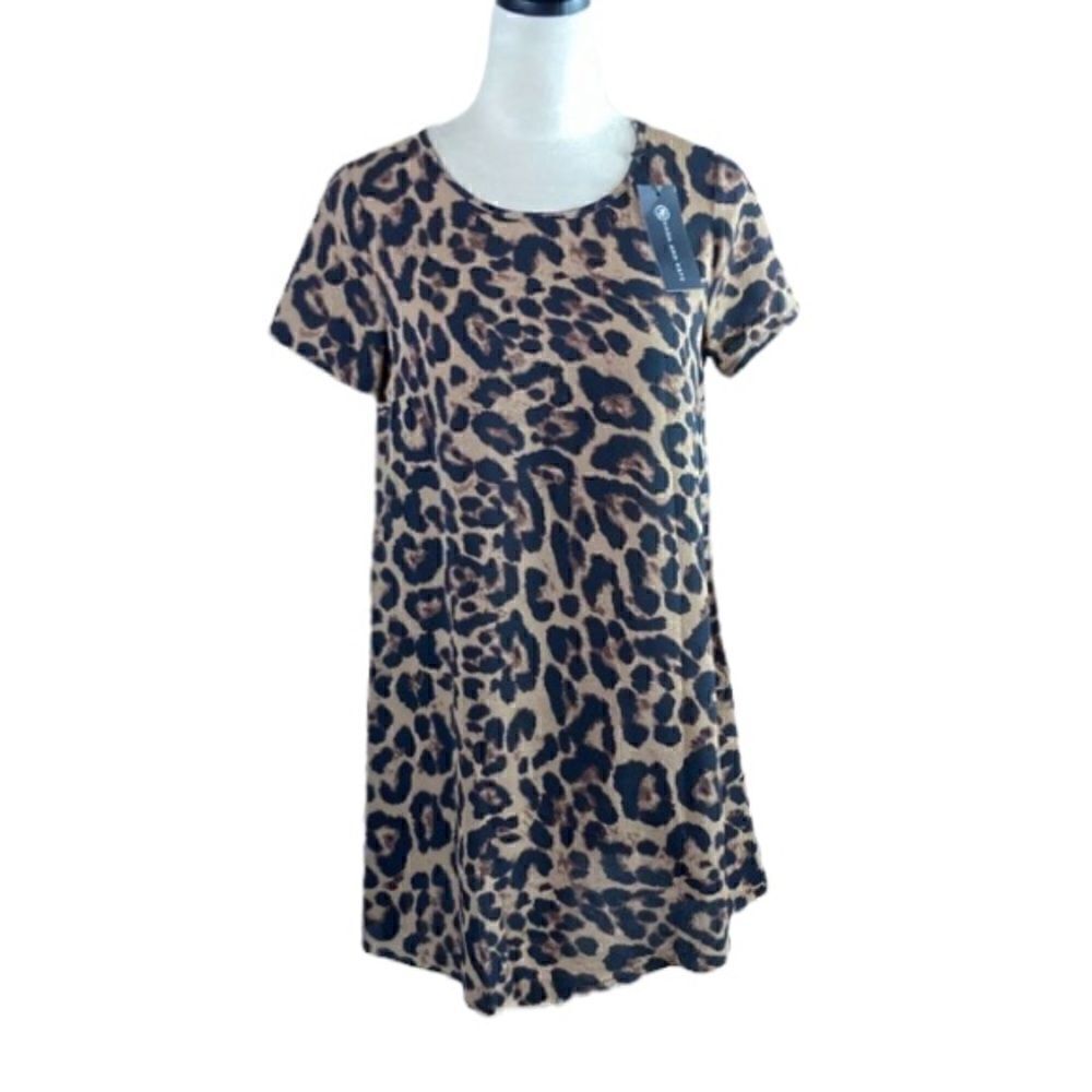 Kara And Kate Cheetah Print Shift Dress, Size XS NWT‎